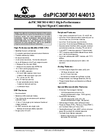 浏览型号dsPIC30F3014的Datasheet PDF文件第3页