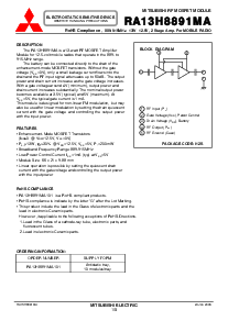 浏览型号RA13H8891MA的Datasheet PDF文件第1页