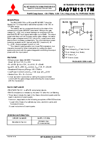 浏览型号RA07M1317M-101的Datasheet PDF文件第1页
