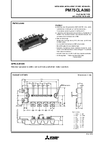 浏览型号PM75CLA060的Datasheet PDF文件第1页