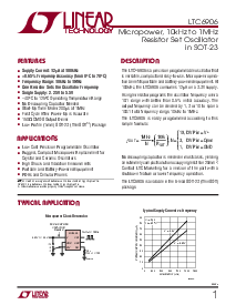 浏览型号LTC6906HS6的Datasheet PDF文件第1页