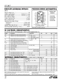 浏览型号LTC487CSW的Datasheet PDF文件第2页