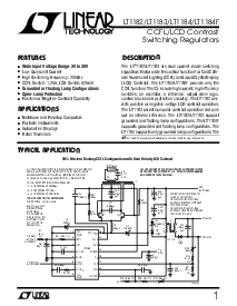浏览型号LT1184CS的Datasheet PDF文件第1页