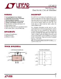 浏览型号LTC4213CDDB的Datasheet PDF文件第1页