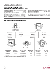 浏览型号LT6203IMS8的Datasheet PDF文件第2页