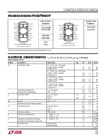 浏览型号LT6203IMS8的Datasheet PDF文件第3页