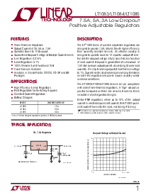 浏览型号LT1083CP的Datasheet PDF文件第1页