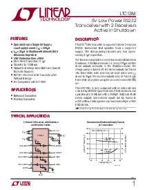 浏览型号LTC1384CG的Datasheet PDF文件第1页