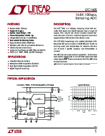 浏览型号LTC1605CSW的Datasheet PDF文件第1页