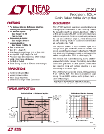 浏览型号LT1991CMS的Datasheet PDF文件第1页