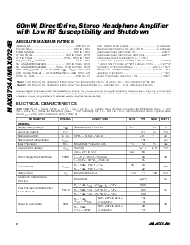 浏览型号MAX9724A的Datasheet PDF文件第2页