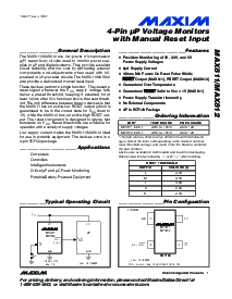 浏览型号MAX811S的Datasheet PDF文件第1页