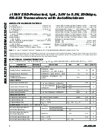 浏览型号MAX3221EUE?的Datasheet PDF文件第2页