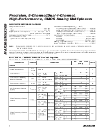 浏览型号MAX306CWI的Datasheet PDF文件第2页