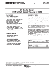 浏览型号OPA380的Datasheet PDF文件第1页