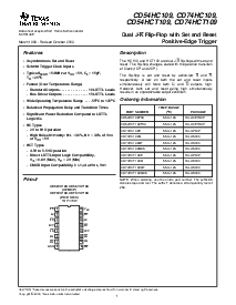 浏览型号CD74HC112的Datasheet PDF文件第1页