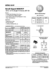 浏览型号NTR2101P的Datasheet PDF文件第1页