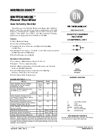 浏览型号MBRB20200CT的Datasheet PDF文件第1页