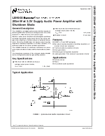 浏览型号LM4900的Datasheet PDF文件第1页