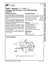 浏览型号LM4671的Datasheet PDF文件第1页