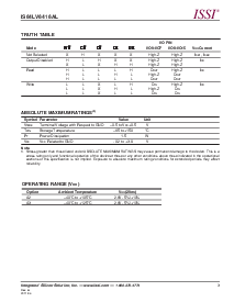 浏览型号IS63WV1024BLL的Datasheet PDF文件第3页