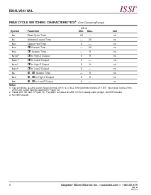 浏览型号IS63WV1024BLL的Datasheet PDF文件第6页