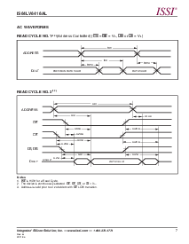 浏览型号IS63WV1024BLL的Datasheet PDF文件第7页