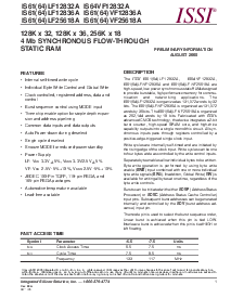 浏览型号IS61C632A的Datasheet PDF文件第1页