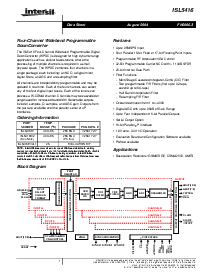 浏览型号ISL5416KI的Datasheet PDF文件第1页