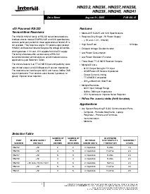 浏览型号HIN238CPZ的Datasheet PDF文件第1页