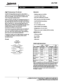 浏览型号EL7156CSZ的Datasheet PDF文件第1页