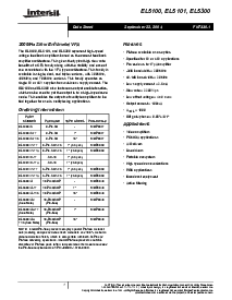 浏览型号EL5300IU的Datasheet PDF文件第1页