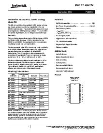浏览型号DG411DJZ的Datasheet PDF文件第1页