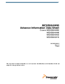 浏览型号MC9S08AW60的Datasheet PDF文件第5页