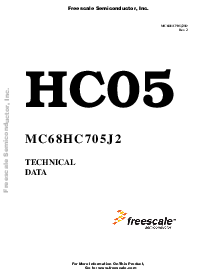 浏览型号MC68HC705J2的Datasheet PDF文件第1页