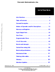 浏览型号MC68HC05E6的Datasheet PDF文件第3页