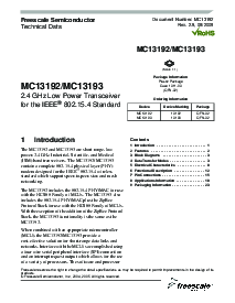 浏览型号MC13191的Datasheet PDF文件第1页