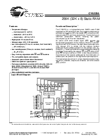 浏览型号CY62256VLL-70ZXE的Datasheet PDF文件第1页