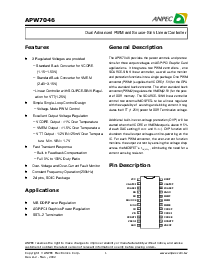 浏览型号APW7046的Datasheet PDF文件第1页