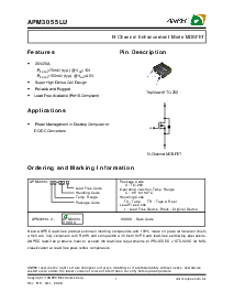 浏览型号APM3055LU的Datasheet PDF文件第1页