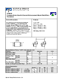 浏览型号AO8814的Datasheet PDF文件第1页