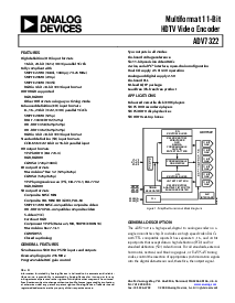 浏览型号ADV7322的Datasheet PDF文件第1页