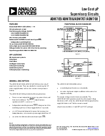 浏览型号ADM705的Datasheet PDF文件第1页