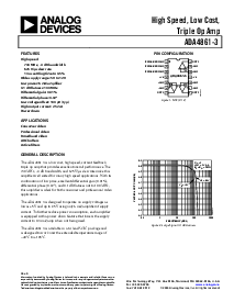 浏览型号ADA4861-3的Datasheet PDF文件第1页