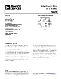 浏览型号AD8342的Datasheet PDF文件第1页