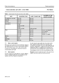 浏览型号PCF8583P/F5的Datasheet PDF文件第9页