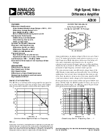 浏览型号AD830的Datasheet PDF文件第1页