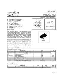 浏览型号IRLML2402TR的Datasheet PDF文件第1页