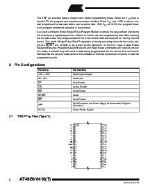 浏览型号AT49BV6416T-70TI的Datasheet PDF文件第2页