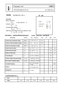 浏览型号13005的Datasheet PDF文件第1页